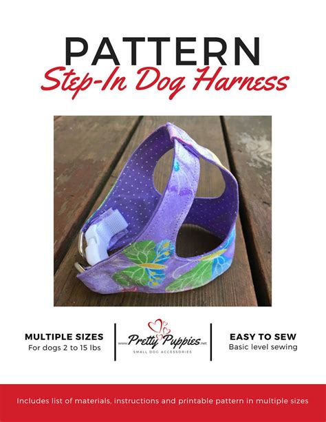 Printable Dog Harness Pattern